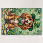 Cocker Spaniel St Patrick’s Day Cute Lucky Dog Puzzle (Horizontal)