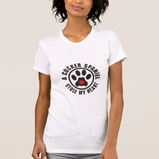 Cocker spaniel stahl mein Herz T-Shirt