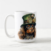 Cocker Spaniel-Steampunk-Hund Kaffeetasse (Links)