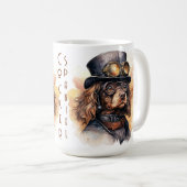 Cocker Spaniel Steampunk-Hund Kaffeetasse (VorderseiteRechts)