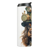 Cocker Spaniel Steampunk-Hund Thermosbecher (Nach links gedreht)