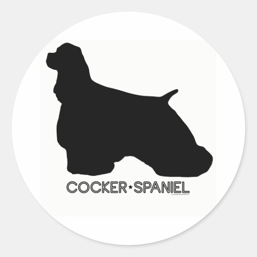Cocker Spaniel Sticker (Vorderseite)