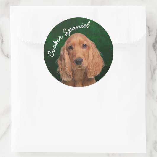 Cocker Spaniel Sticker (Tasche)