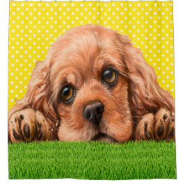 Cocker Spaniel Süsse Duschvorhang