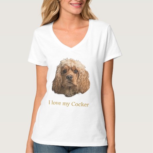 Cocker Spaniel T - Shirt (Vorderseite)