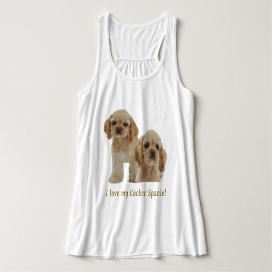 Cocker Spaniel Tank Top (Design Vorderseite)