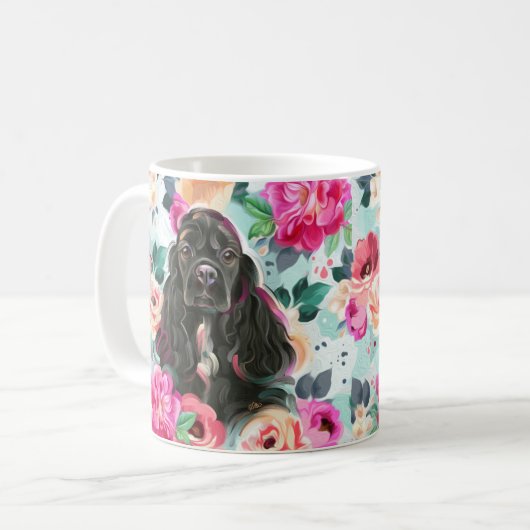 Cocker spaniel Tasse (Vorderseite Links)