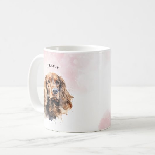 Cocker Spaniel Tasse (Vorderseite Links)