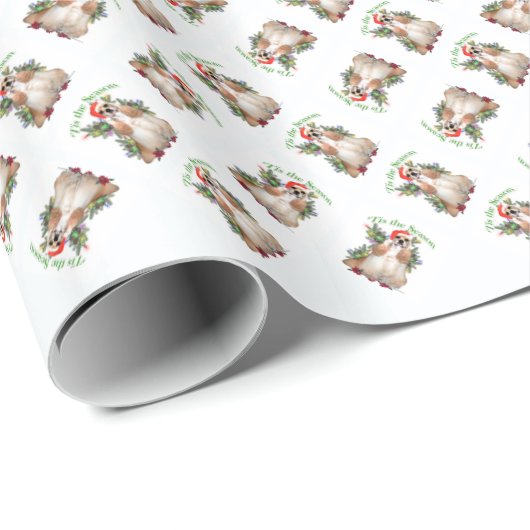 Cocker Spaniel "Tis Geschenkpapier (Rolleneckpunkt)