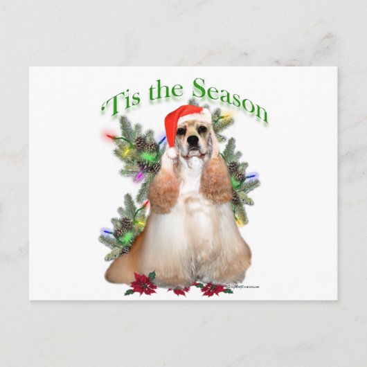 Cocker Spaniel "Tis Postkarte (Vorderseite)
