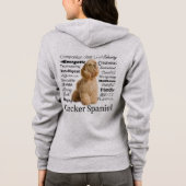 Cocker Spaniel Traits Hoodie (Rückseite)