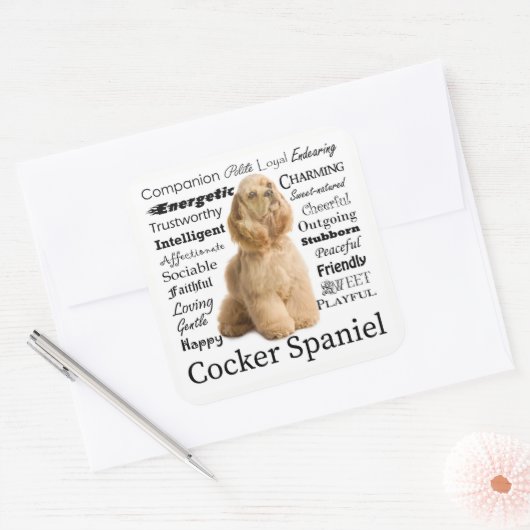Cocker Spaniel Traits Stickers (Umschlag)