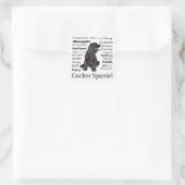 Cocker Spaniel Traits Stickers (Tasche)