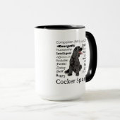 Cocker Spaniel Traits Tasse (VorderseiteRechts)