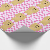 Cocker spaniel-Tupfen-Packpapier Geschenkpapier (Ecke)