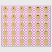 Cocker spaniel-Tupfen-Packpapier Geschenkpapier (Flach)