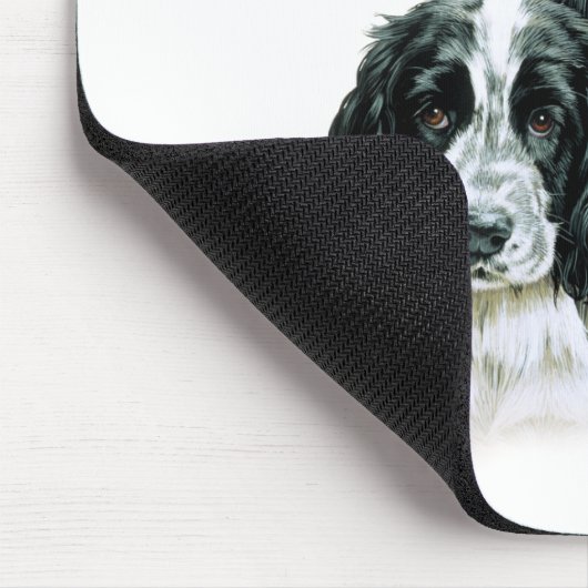 Cocker spaniel u. Welpe Mousepad (Ecke)