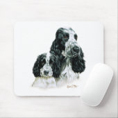 Cocker spaniel u. Welpe Mousepad (Mit Mouse)