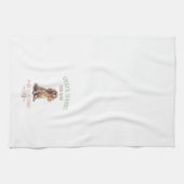 Cocker Spaniel und Wein Geschirrtuch (Horizontal)