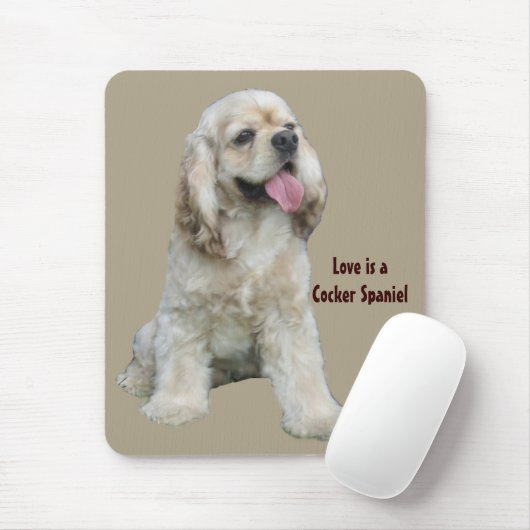 Cocker spaniel unwiderstehliches Mousepad (Mit Mouse)