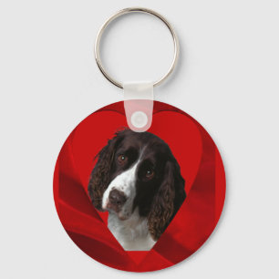 Cocker Spaniel Valentinstag Schlüsselanhänger