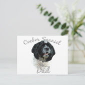 Cocker Spaniel Vater 2 Postkarte (Stehend Vorderseite)