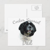 Cocker Spaniel Vater 2 Postkarte (Vorne/Hinten)