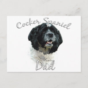 Cocker Spaniel Vater 2 Postkarte