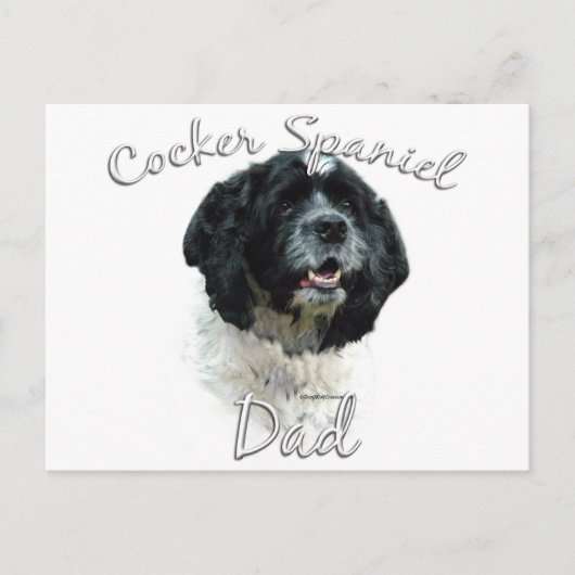 Cocker Spaniel Vater 2 Postkarte (Vorderseite)