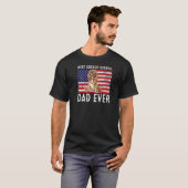 Cocker Spaniel Vater Usa American Flag Cocker Span T-Shirt (Vorne ganz)