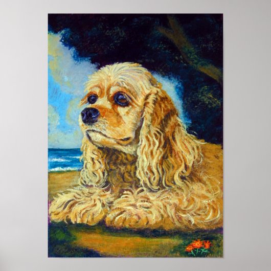 Cocker Spaniel Wall Print Poster (Vorne)