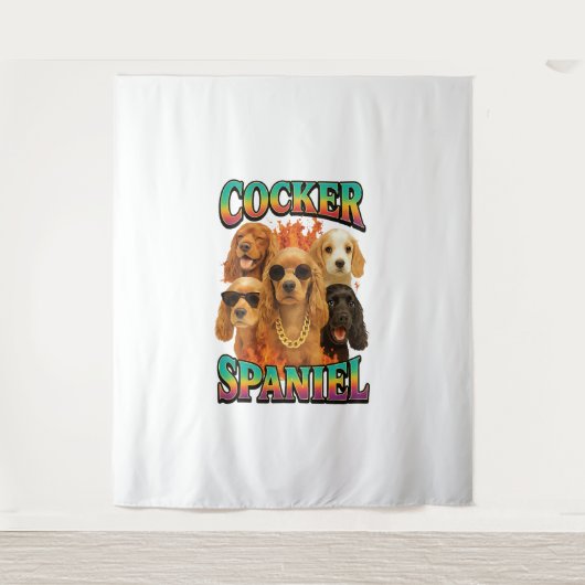 Cocker Spaniel Wandteppich (Vorderseite)
