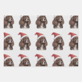 Cocker-Spaniel-Weihenpapier Geschenkpapier Set (Vorderseite)