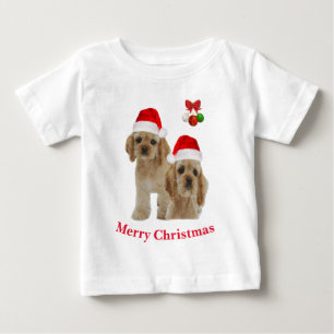 Cocker Spaniel Weihnachten Baby T-shirt