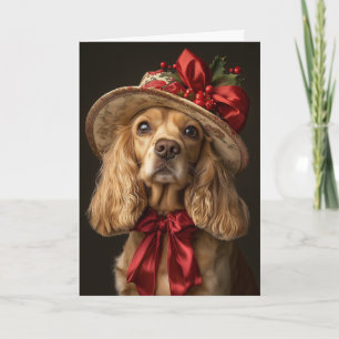 Cocker Spaniel Weihnachten Eleganter viktorianisch