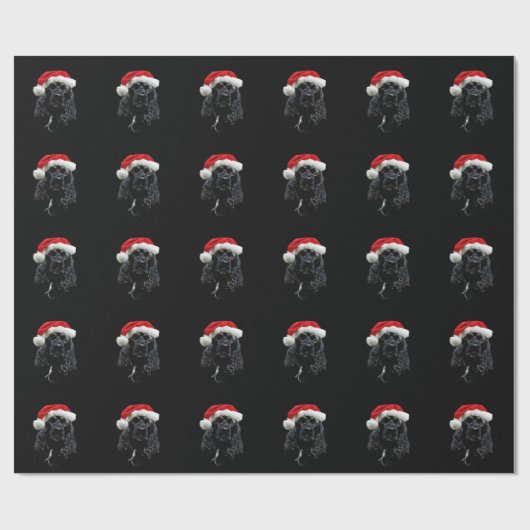 Cocker spaniel-Weihnachten Geschenkpapier (Flach)