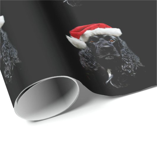Cocker spaniel-Weihnachten Geschenkpapier (Rolleneckpunkt)