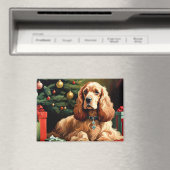 Cocker Spaniel Weihnachten Magnet (In Situ (Geschirrspüler))