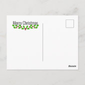Cocker Spaniel Weihnachten Postkarte (Rückseite)