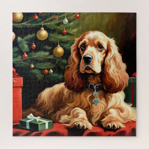 Cocker Spaniel Weihnachten Puzzle