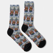 Cocker Spaniel Weihnachten Rotes Lastwagen Ferien Socken (Rechts)