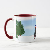 Cocker spaniel-Weihnachten Tasse (Links)