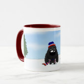 Cocker spaniel-Weihnachten Tasse (Vorderseite Links)