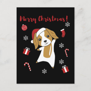 Cocker Spaniel Weihnachts Hund Wintertiere Hunde Feiertagspostkarte
