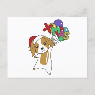 Cocker Spaniel Weihnachts Hund Wintertiere Hunde Postkarte