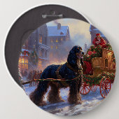 Cocker Spaniel Weihnachtsfeier Button (Vorne & Hinten)