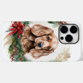 Cocker Spaniel Weihnachtsfeier Festliche Jungfrau Case-Mate iPhone Hülle (Rückseite (Horizontal))