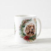 Cocker Spaniel Weihnachtsfeier Festliche Jungfrau Kaffeetasse (VorderseiteRechts)