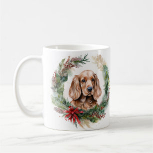 Cocker Spaniel Weihnachtsfeier Festliche Jungfrau Kaffeetasse