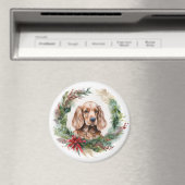 Cocker Spaniel Weihnachtsfeier Festliche Jungfrau Magnet (In Situ (Geschirrspüler))